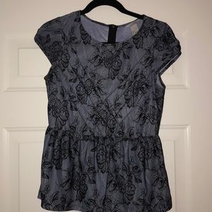 H&M size small peplum top